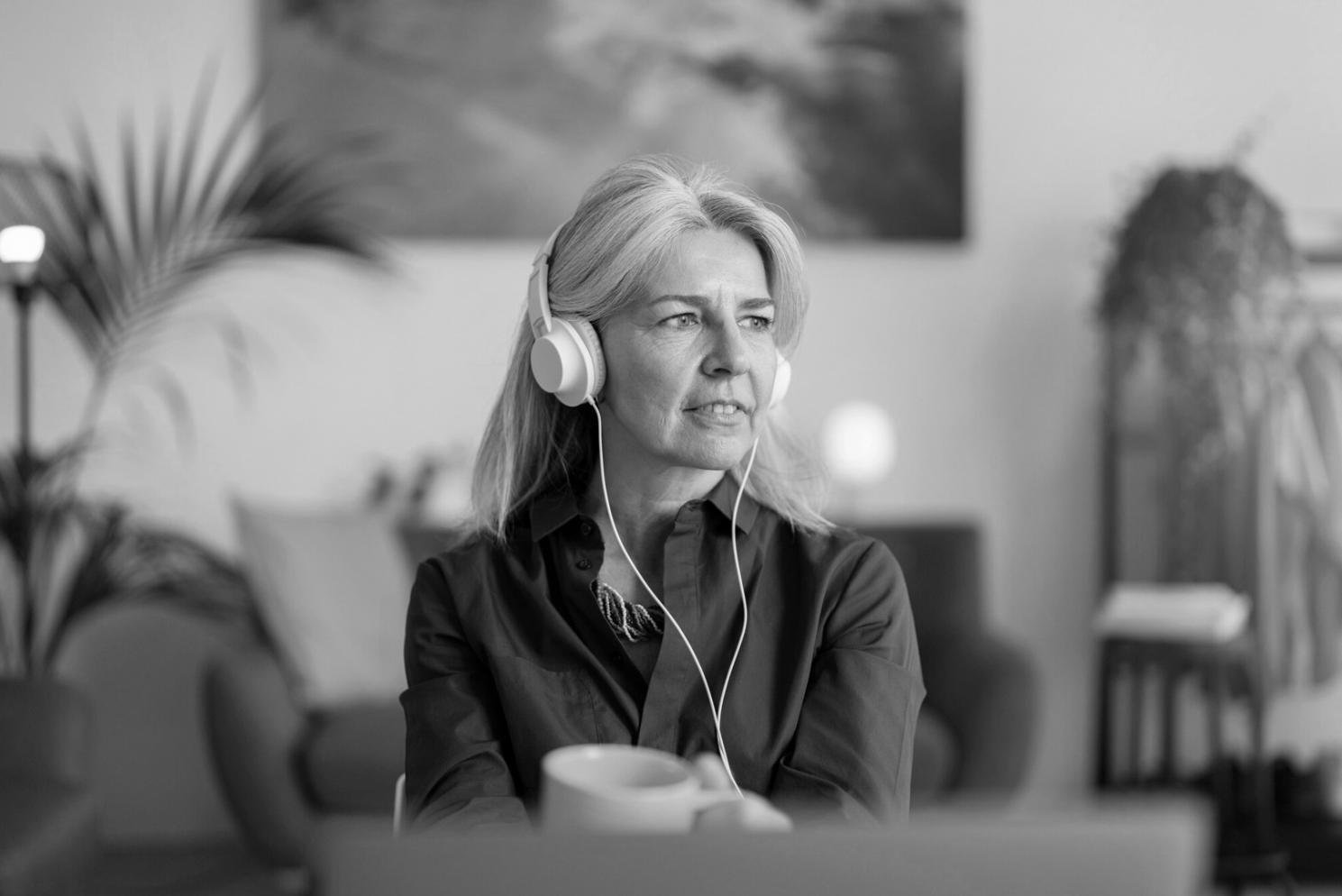 Student reviewing financial metrics and performance data